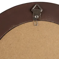 Fabrique de Styles Miroirs*Miroir rond noir et dore d21cm en résine - Aureol