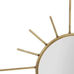 Fabrique de Styles Miroirs*Miroir soleil en laiton 20x20cm - Jolinio