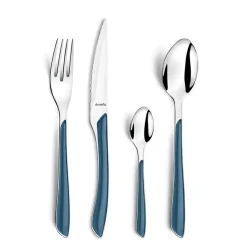 Fabrique de Styles Ménagères*Ménagère 24 pièces acier et denim - Eclat