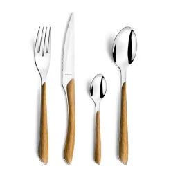 Fabrique de Styles Ménagères*Ménagère 24 pièces acier et effet bois - Eclat