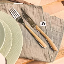 Fabrique de Styles Ménagères*Ménagère 24 pièces acier et effet bois - Eclat