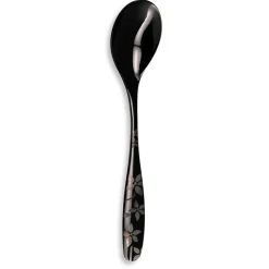 Fabrique de Styles Ménagères*Ménagère 16 pièces en inox noir motif printemps