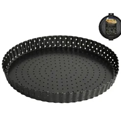 Fabrique de Styles Plats Et Appareils De Cuisson*Moule à pâtisserie rond perforé d24xh2.7cm