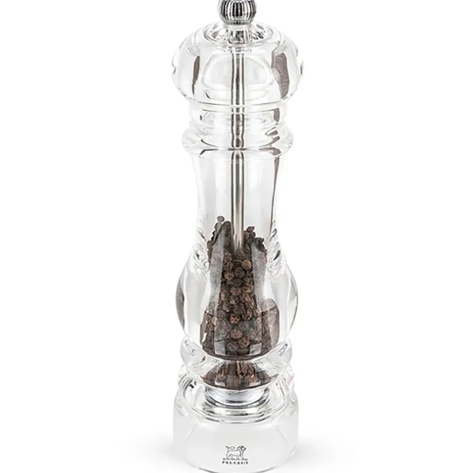Fabrique de Styles Salières Et Poivrières*Moulin à poivre nancy en acrylique transparent 18cm