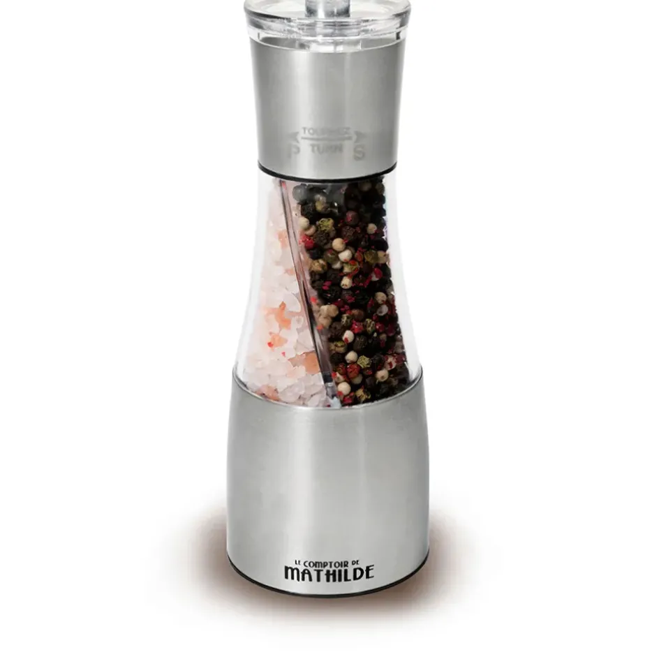 Fabrique de Styles Condiments Et Épices*Moulin sel rose Himalaya et 4 poivres baies