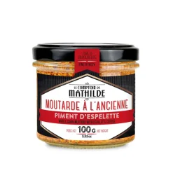 Fabrique de Styles Condiments Et Épices*Moutarde à l'ancienne au piment d'espelette - 100gr