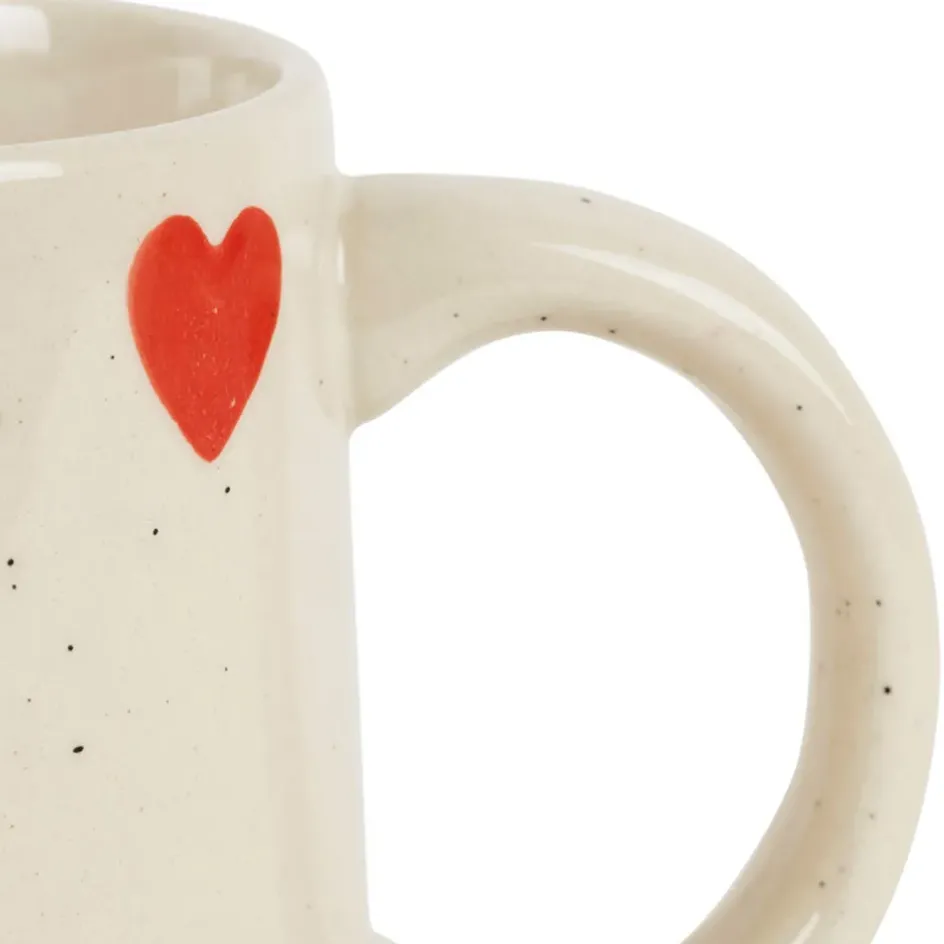 Fabrique de Styles Tasses Et Mugs*Mug en grès et rouge moucheté 35cl - Famille
