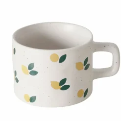 Fabrique de Styles Tasses Et Mugs*Mug en grès citron blanc 32cl