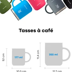 Fabrique de Styles Gourdes*Mug isotherme avec poignée 355ml