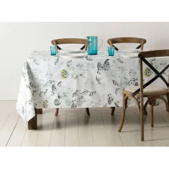 Fabrique de Styles Nappes*Nappe herbier Naturel en Coton - 260cm