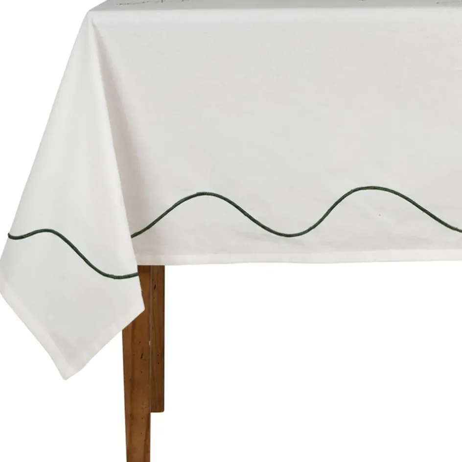 Fabrique de Styles Nappes*Nappe en coton écru 250x145cm - P'tit légumes