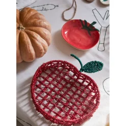 Fabrique de Styles Nappes*Nappe en coton écru 250x145cm - P'tit légumes