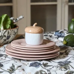 Fabrique de Styles Nappes*Nappe en coton gris vert 320x160cm - Rose noire