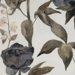 Fabrique de Styles Nappes*Nappe en coton gris vert 320x160cm - Rose noire