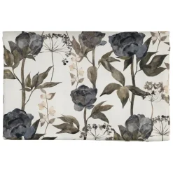 Fabrique de Styles Nappes*Nappe en coton gris vert 260x160cm - Rose noire