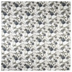 Fabrique de Styles Nappes*Nappe en coton gris vert 160x160cm - Rose noire