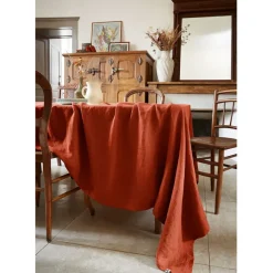Fabrique de Styles Nappes*Nappe rectangle en lin lavé 170x250cm - Soline