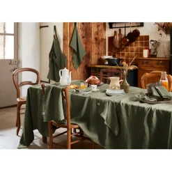 Fabrique de Styles Nappes*Nappe rectangle en lin lavé 170x250cm - Soline