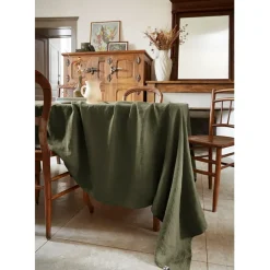Fabrique de Styles Nappes*Nappe rectangle en lin lavé 170x250cm - Soline
