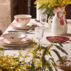 Fabrique de Styles Nappes*Nappe rectangulaire en coton blanc et 250x160cm - P'tits cœurs