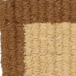 Fabrique de Styles Paillassons*Paillasson en coco naturel et brun 73x43cm - Retro