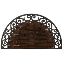 Fabrique de Styles Paillassons*Paillasson en fonte et fibre de palmier 68x40cm