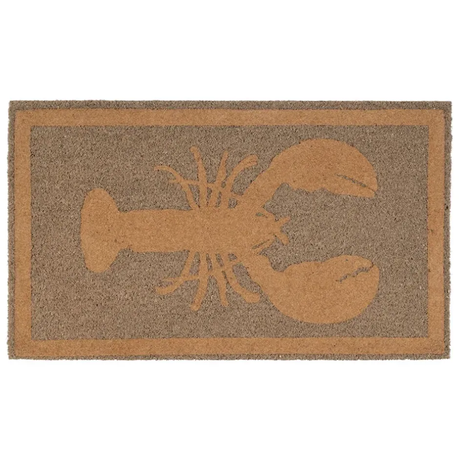 Fabrique de Styles Paillassons*Paillasson homard en coco 73x43cm - Homard