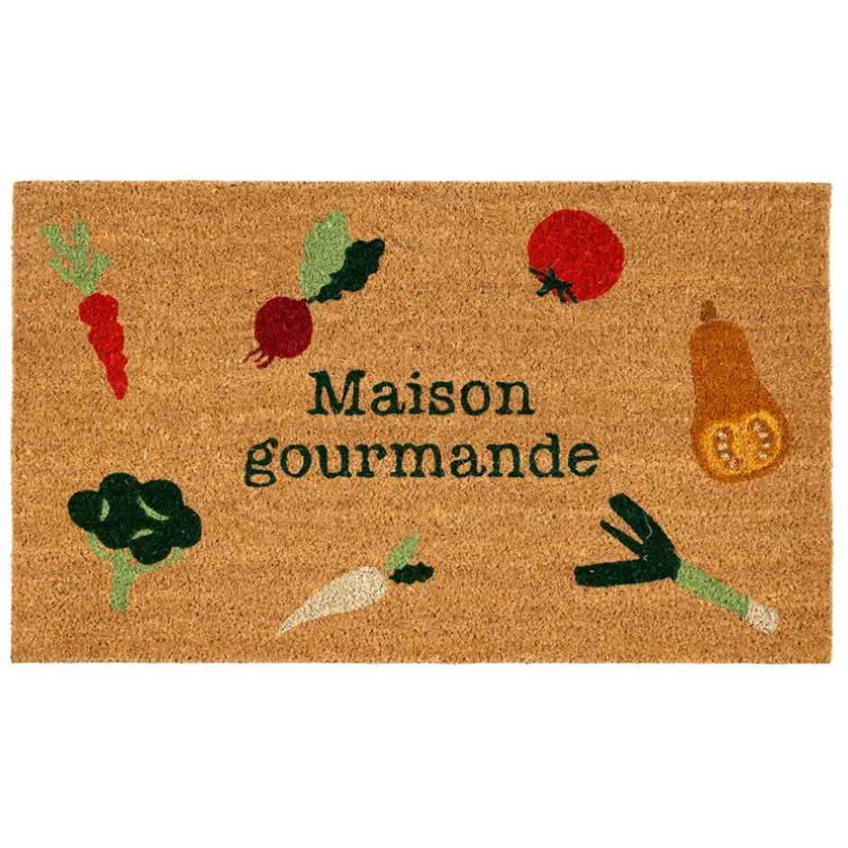 Fabrique de Styles Paillassons*Paillasson Maison gourmande naturel 73x43cm - P'tit Légume