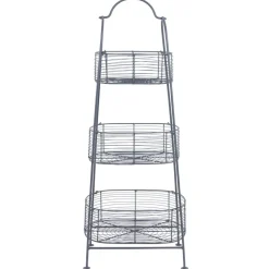 Fabrique de Styles Paniers Et Corbeilles*Panier 3 niveaux reserve en fer