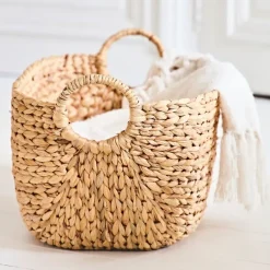 Fabrique de Styles Paniers Et Corbeilles*Panier caracas 40x23xh26cm en jacinthe d'eau