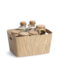 Fabrique de Styles Rangements Salle De Bain*Panier en bois 30.5x22.9xh15.12cm