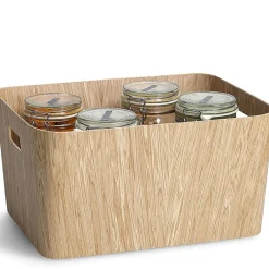 Fabrique de Styles Rangements Salle De Bain*Panier en bois 40.6x30.5xh20.3cm