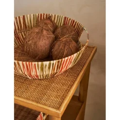 Fabrique de Styles Paniers Et Corbeilles*Panier en raphia et rotin d37cm - Seguia