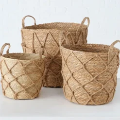 Fabrique de Styles Paniers Et Corbeilles*Panier en zostère 31x31cm - Katunia