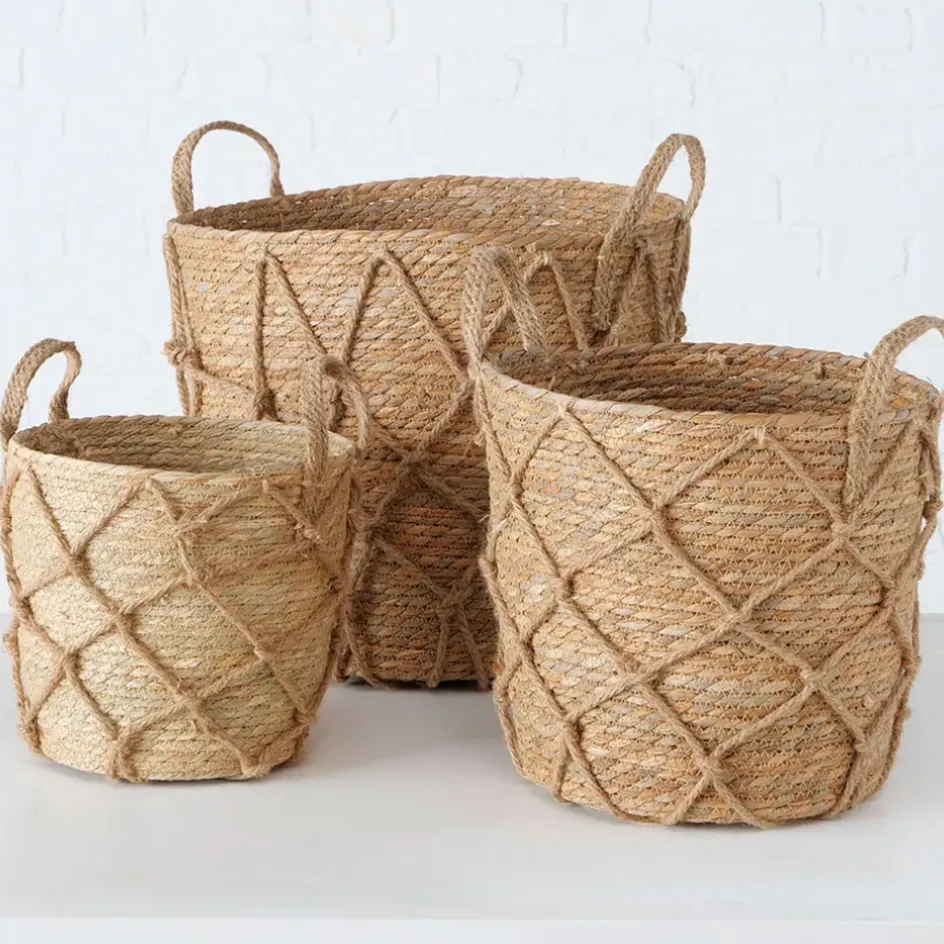 Fabrique de Styles Paniers Et Corbeilles*Panier en zostère 33x33cm - Katunia