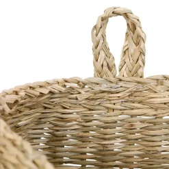 Fabrique de Styles Paniers Et Corbeilles*Panier mural x2 recif 31x26x21 - 18x13x13cm jonc de mer