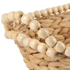 Fabrique de Styles Paniers Et Corbeilles*Panières x2 en jacinthe d'eau - été à la mer