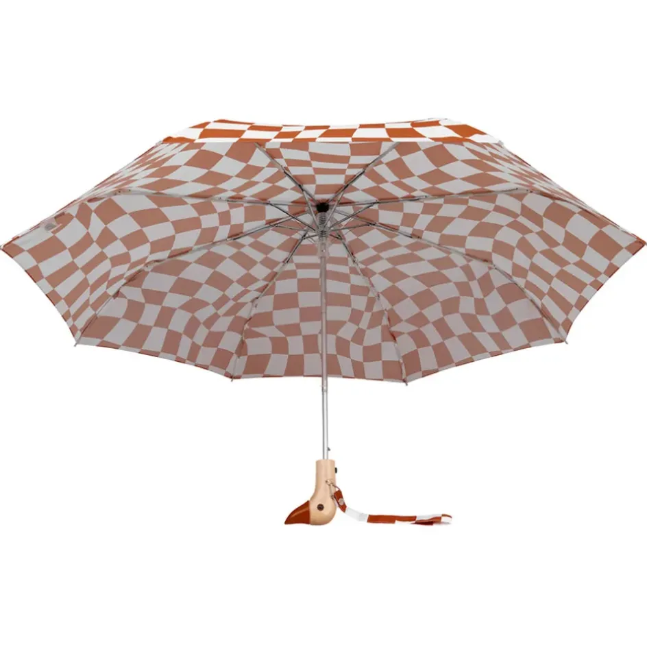 Fabrique de Styles Accessoires Mode*Parapluie compact manche tête de canard peanut butter checkers