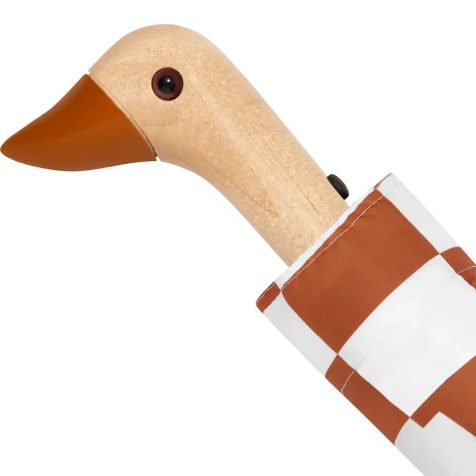 Fabrique de Styles Accessoires Mode*Parapluie compact manche tête de canard peanut butter checkers