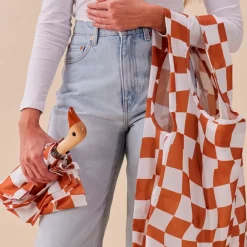 Fabrique de Styles Accessoires Mode*Parapluie compact manche tête de canard peanut butter checkers