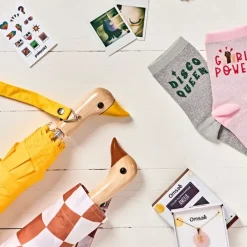 Fabrique de Styles Accessoires Mode*Parapluie compact manche tête de canard peanut butter checkers