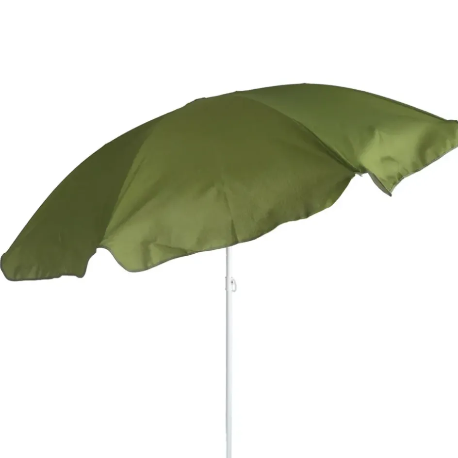 Enfant Fabrique de Styles Parasols, Pergolas|Jardin*Parasol de plage en coton vert d200xh200cm - Colors