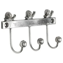 Fabrique de Styles Patères*Patere 3 crochets escargot 10x6x2cm laiton