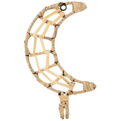 Fabrique de Styles Patères*Patere lune en rotin et fer - Famille