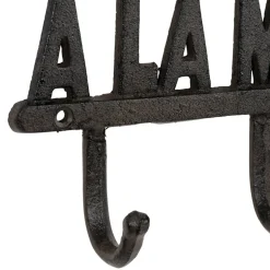 Fabrique de Styles Patères*Patère 4 crochets Bienvenue à la montagne en fonte - Minrai