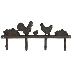 Fabrique de Styles Patères*Patère 4 crochets en fonte - Basse-Cour