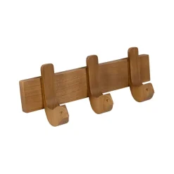 Fabrique de Styles Patères*Patère 3 crochets oiseau en acajou blanc 30x11cm - Campagne