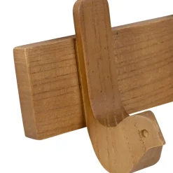 Fabrique de Styles Patères*Patère 3 crochets oiseau en acajou blanc 30x11cm - Campagne