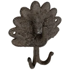 Fabrique de Styles Patères*Patère double paon en fonte