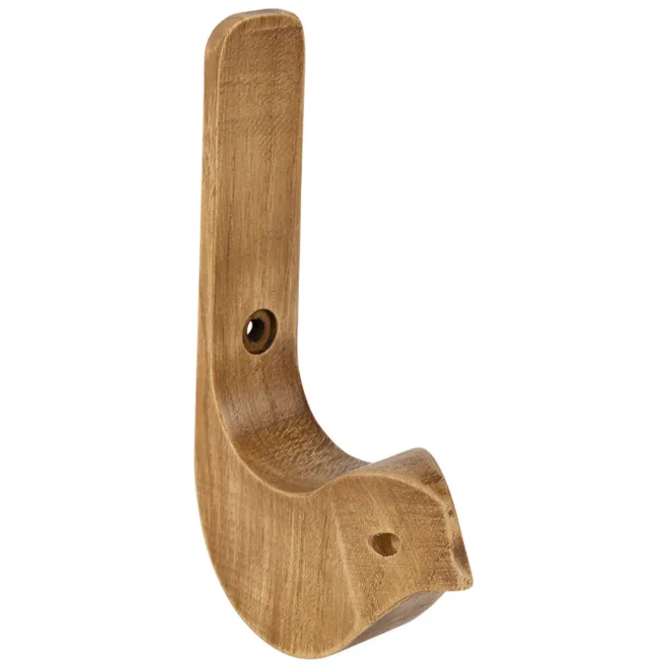 Fabrique de Styles Patères*Patère oiseau en acajou blanc h13cm - Campagne